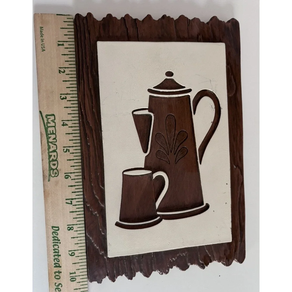 Vintage 1964 Robert Angeli Artcraft Chalkware Coffee Grinder & Carafe 10